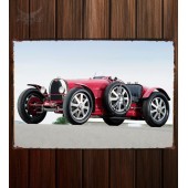 Металлическая табличка Bugatti Type 51 Grand Prix